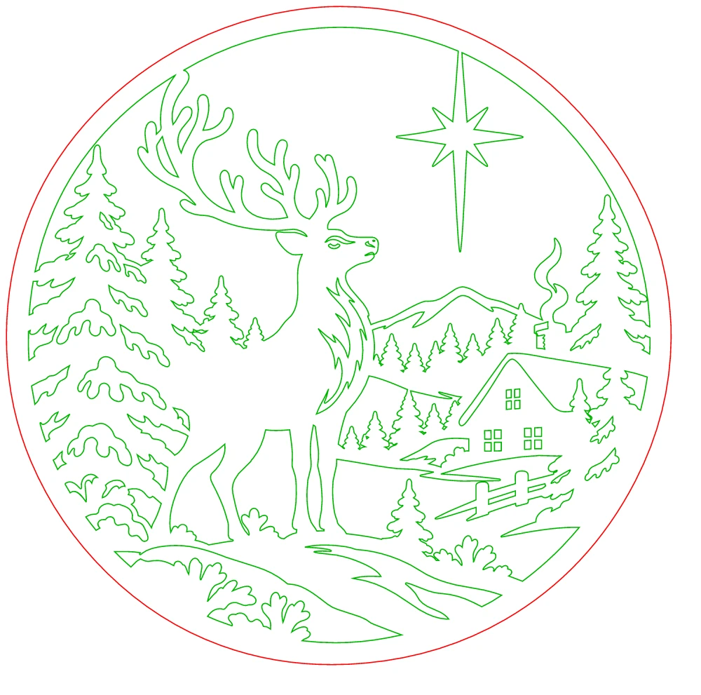 Reindeer cut file