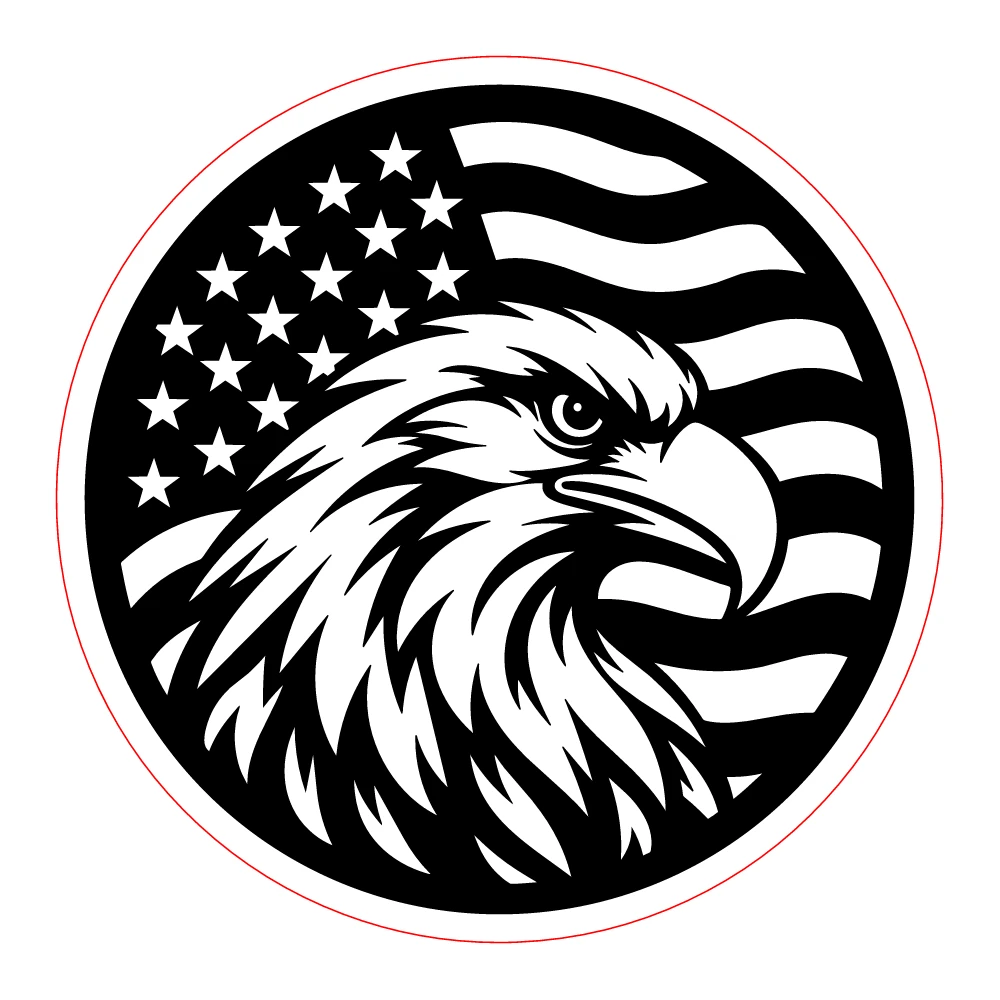 Eagle engraving